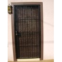 Metal security door